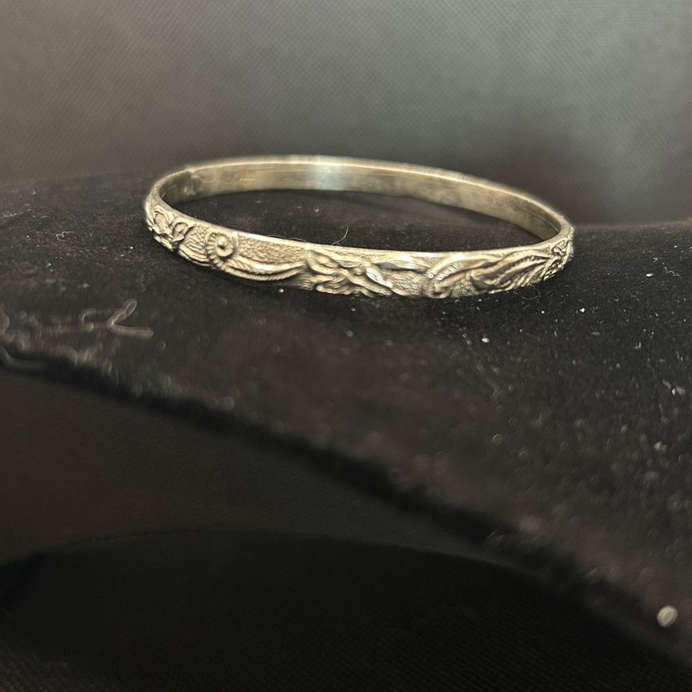 Elegant Silver Women's Bangle - "Reposhed Item"